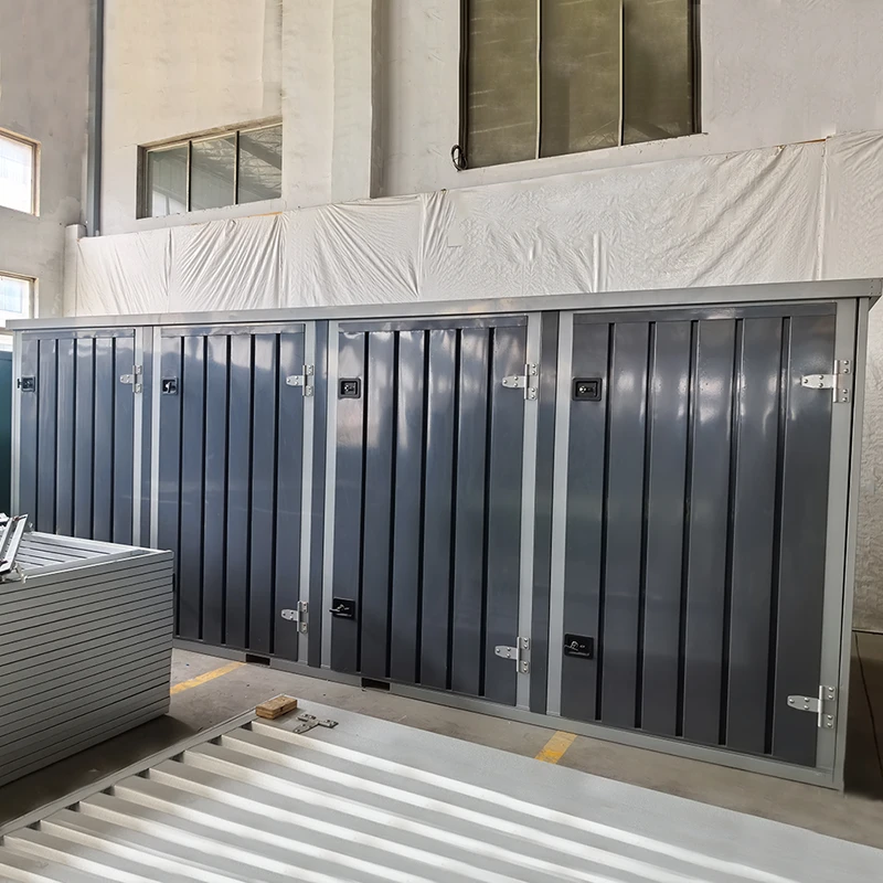 Conteneur de self-stockage en paquet plat