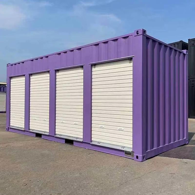 Conteneur de self-stockage à porte à volet roulant